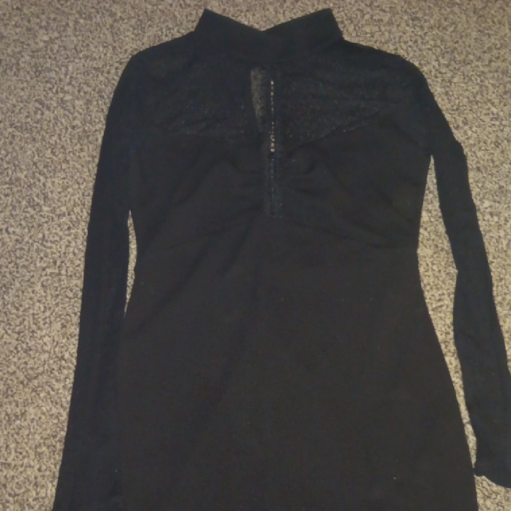 Lulu's Black Long Sleeve Dress